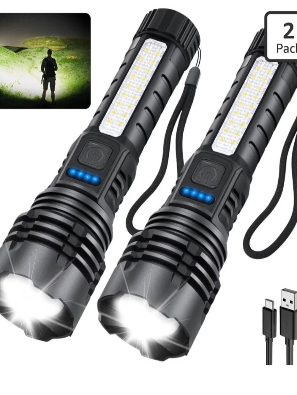 Rechargeable Flashlights High Lumens